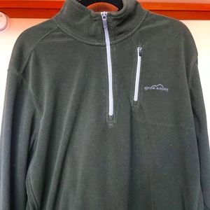 Green Eddie Bauer quarter zip pullover